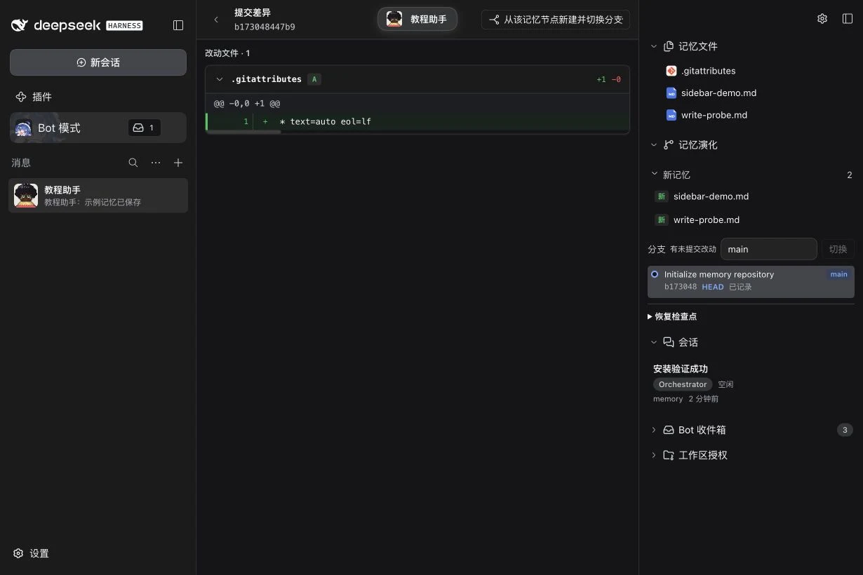 The repository’s branch and commit history beside a commit diff